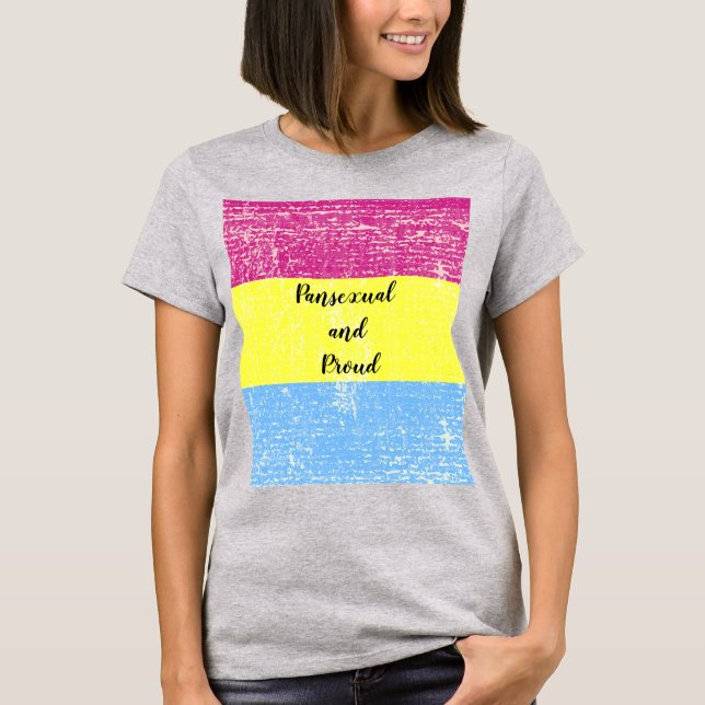 T-shirt Pansexuel et fier (Devant)