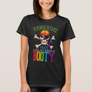 T-shirt Pansexuel Pirate Comme Toutes Sortes De Booty Gay 