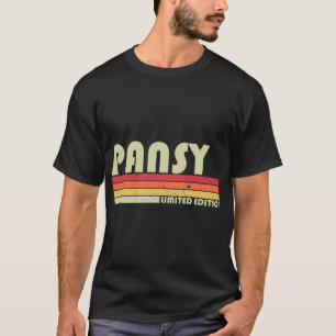 T-shirt PANSY Nom du cadeau Personnalisé Retro Vintage an