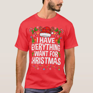 T-shirt Pantalon de Noël pour couples 'J'ai tout ce dont j