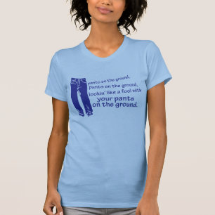 T-shirt Pantalon sur la chemise moulue