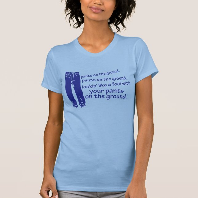 T-shirt Pantalon sur la chemise moulue (Devant)