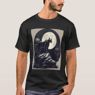 T-shirt Panther Chat noir Amoureux des animaux sauvages Ch
