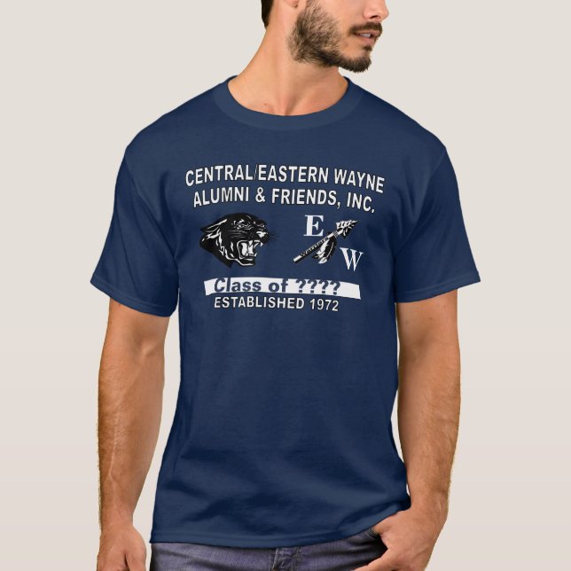 T-shirt Panther et Trending EW Navy Blue (Devant)