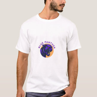 t-shirt panthère bleu