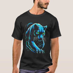 T-shirt Panthère de Neon, Panthère de Prowling
