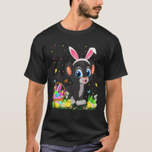 T-shirt Panthère de Pâques Panthère lapin Panthère de chas