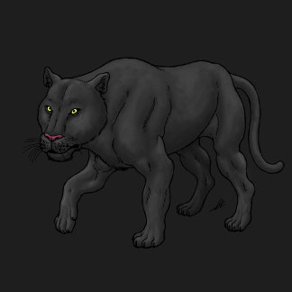 T-shirt Panthère noire