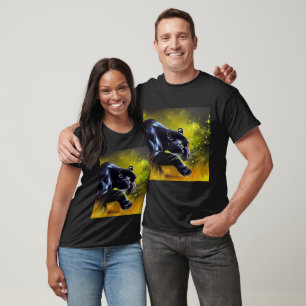 T-shirt Panthère noire (5) Chat sauvage