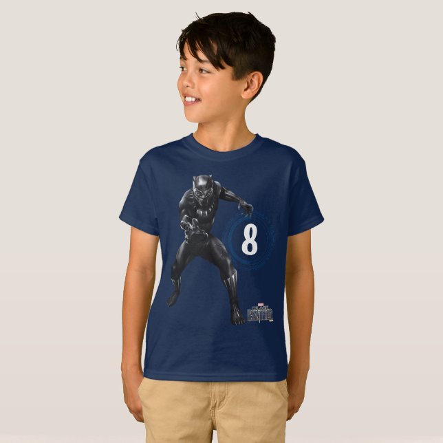 T-shirt Panthère noire | Anniversaire de la tribu wakandan (Devant entier)