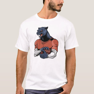 T-shirt Panthère noire avec football