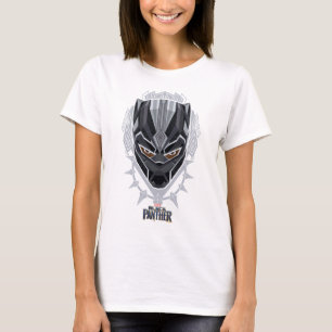 T-shirt Panthère noire   Emblème de tête de panthère noire