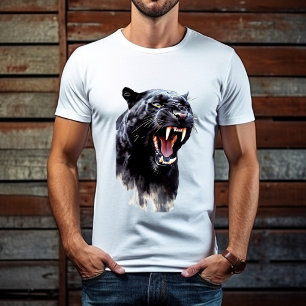 T-shirt Panthère noire Fête des pères de crocs énormes