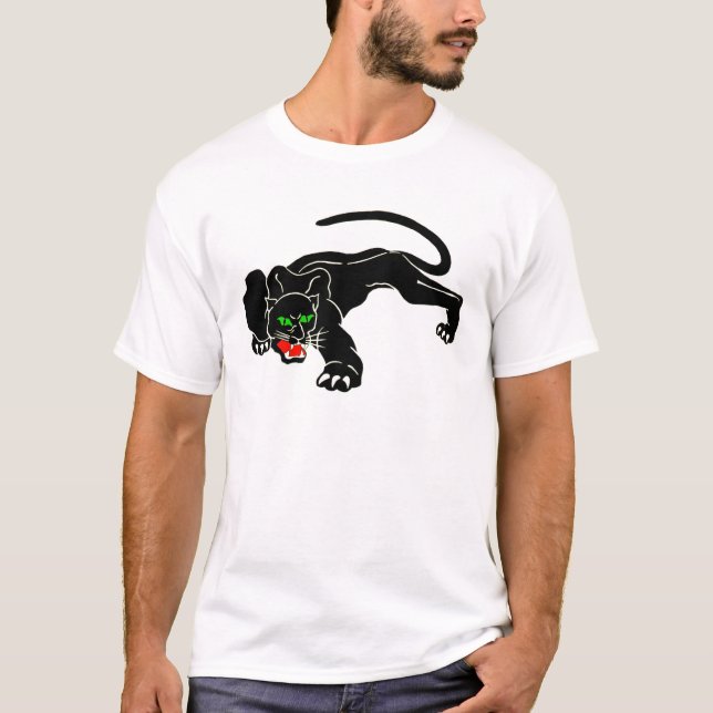 T-shirt Panthère noire - grand CAT (Devant)