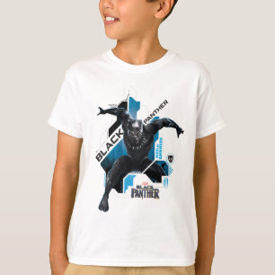 T-shirt Panthère noire   Graphique de caractères haute tec
