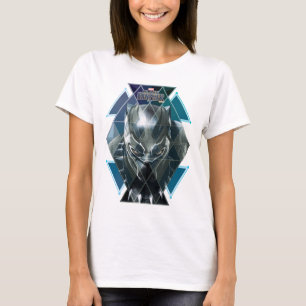 T-shirt Panthère noire   Motif de caractères géométriques