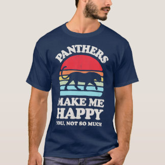 T-shirt Panthers me rendre heureux Sunset Retro pour homme