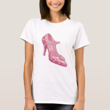 Pantoufles en verre rose ATTRAYANTES Création sur