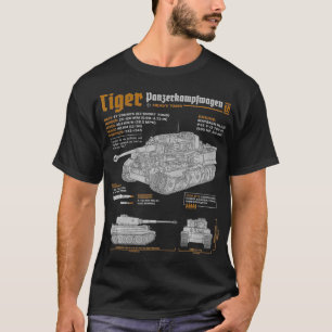 T-shirt Panzer de réservoir de tigre PzKpfw VI World War 2