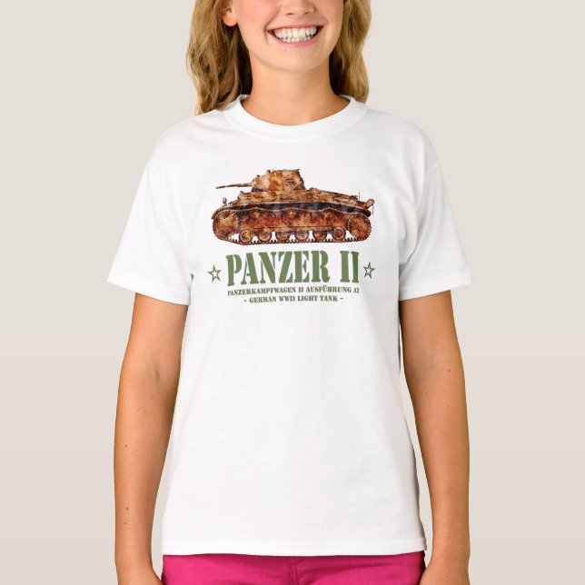 T-shirt Panzer II A2 2ÈME GUERRE MONDIALE allemands de cha (Devant)