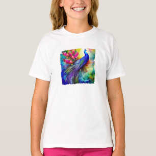 T-Shirt paon brillant