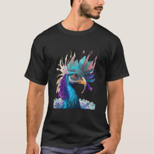 T-shirt Paon drôle – Couleurs vives et humour plumeux