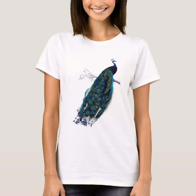 T-shirt Paon vintage (Devant)