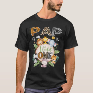 T-shirt Pap Of The Wild One 1E Anniversaire Safari Jungle 