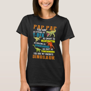 T-shirt Pap Papsaurus T Rex Dinosaur Pap Saurus F