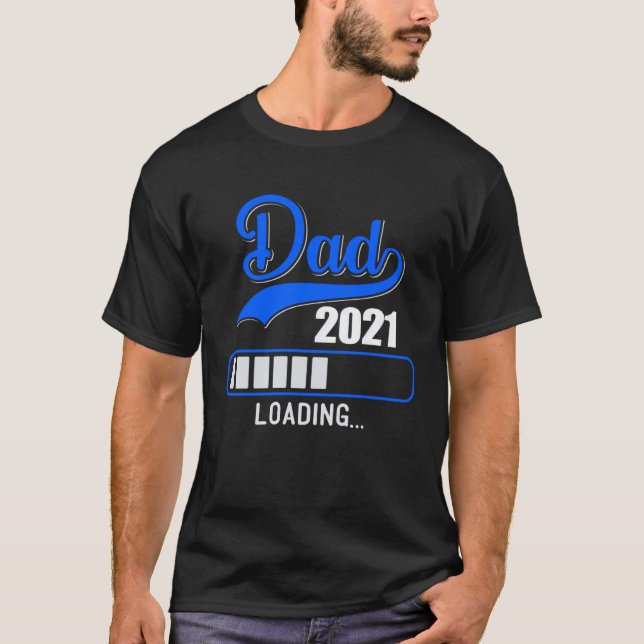 T-shirt Papa 2021 chargement Werden Père Papa Enfant (Devant)