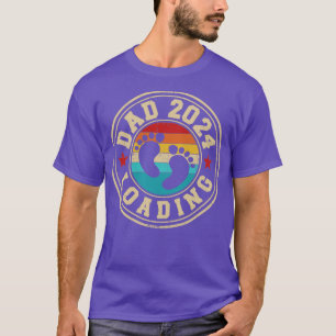T-shirt Papa 2024 chargement vintage rétro pour nouveau pa