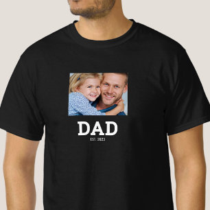 T-shirt Papa a établi la fête des pères photo