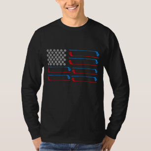 T-shirt Papa American Flag Golf 4 juillet Fête des pères c