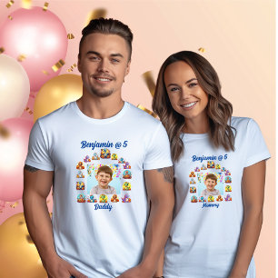 T-shirt papa Anniversaire de enfant Baby Dinosaur 