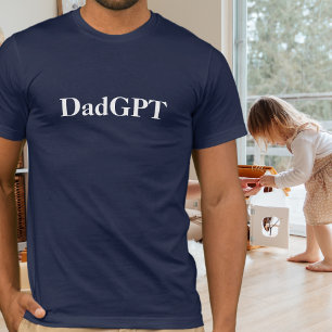 T-shirt Papa Anniversaire Drôle PapaGPT Alimenté par l'IA
