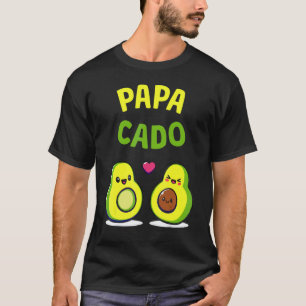 T-shirt Papa Avocat Guacamole Végétalien Avocat Papacado