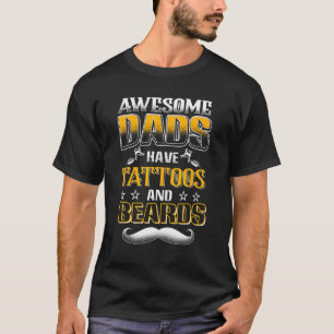 T-shirt Papa Awesome A Tattoos Oreilles Papa