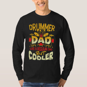 T-shirt Papa batteur comme un régulier mais plus cool qui