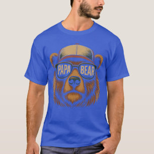 T-shirt Papa Bear Fête des Pères Meilleure fille Papa Bear