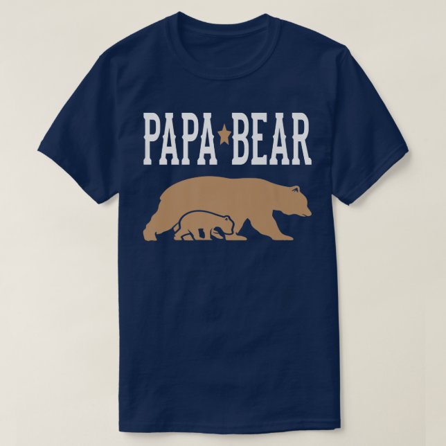 T-shirt Papa Bear Fête des pères Premium (Design devant)