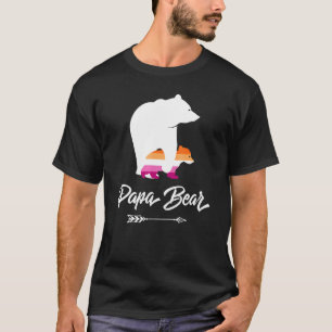 T-shirt Papa Bear Lgbt Droite Ally Lesbian