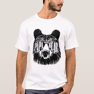 T-shirt Papa Bear Lunettes de soleil Fête des pères Papa G