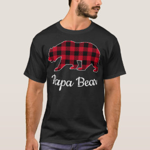 T-shirt Papa Bear Pajama Red Buffalo Plaid Sweatshirt