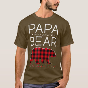 T-shirt Papa Bear Pyjama de Noël Correspondance Famille Pl