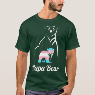 T-shirt Papa Bear ransgender Dad rans Child LGB rans Pride