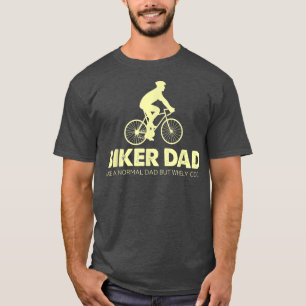 T-shirt Papa Biker Comme Un Papa Normal Cycler Père Biking