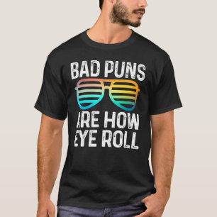 T-shirt Papa Blague Les Mauvais Puns Sont Comment Les Lune