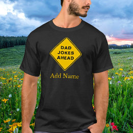 T-shirt Papa Blagues à l'avance Nom personnalisé Texte per