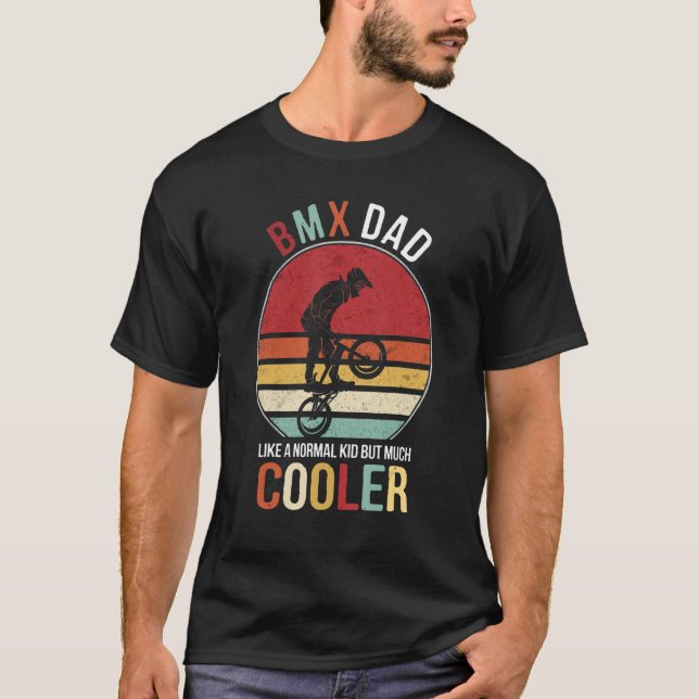 T-shirt Papa BMX Comme Papa Normal Mais Beaucoup Glacière  (Devant)