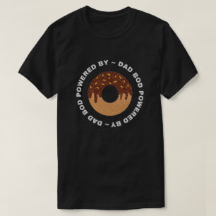 T-shirt Papa Bod Alimenté Par Donuts Parties scintillant T